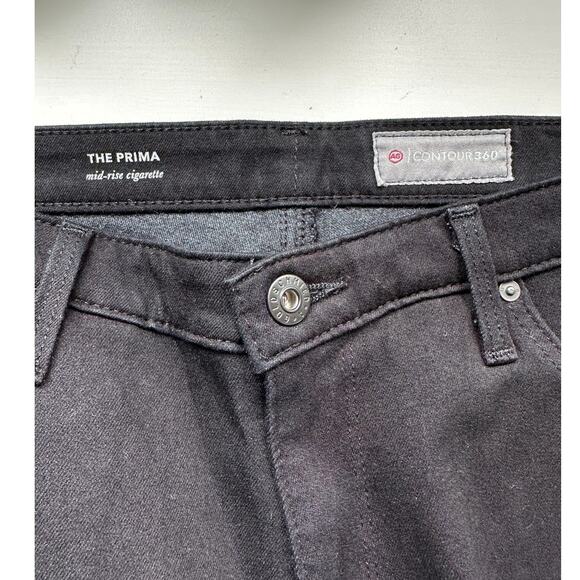 AG Adriano Goldschmied The Prima Crop Black Jeans Women’s 31 Cigarette - Picture 8 of 12